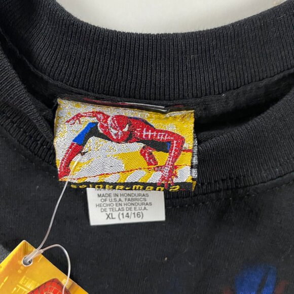 NWT Vintage Spiderman 2 Movie Promo T Shirt Boy's XL Men's Small Marvel Comics - Picture 5 of 9